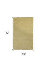 8' X 11' Yellow Hand Woven Area Rug - Homeroots - Flyclothing LLC