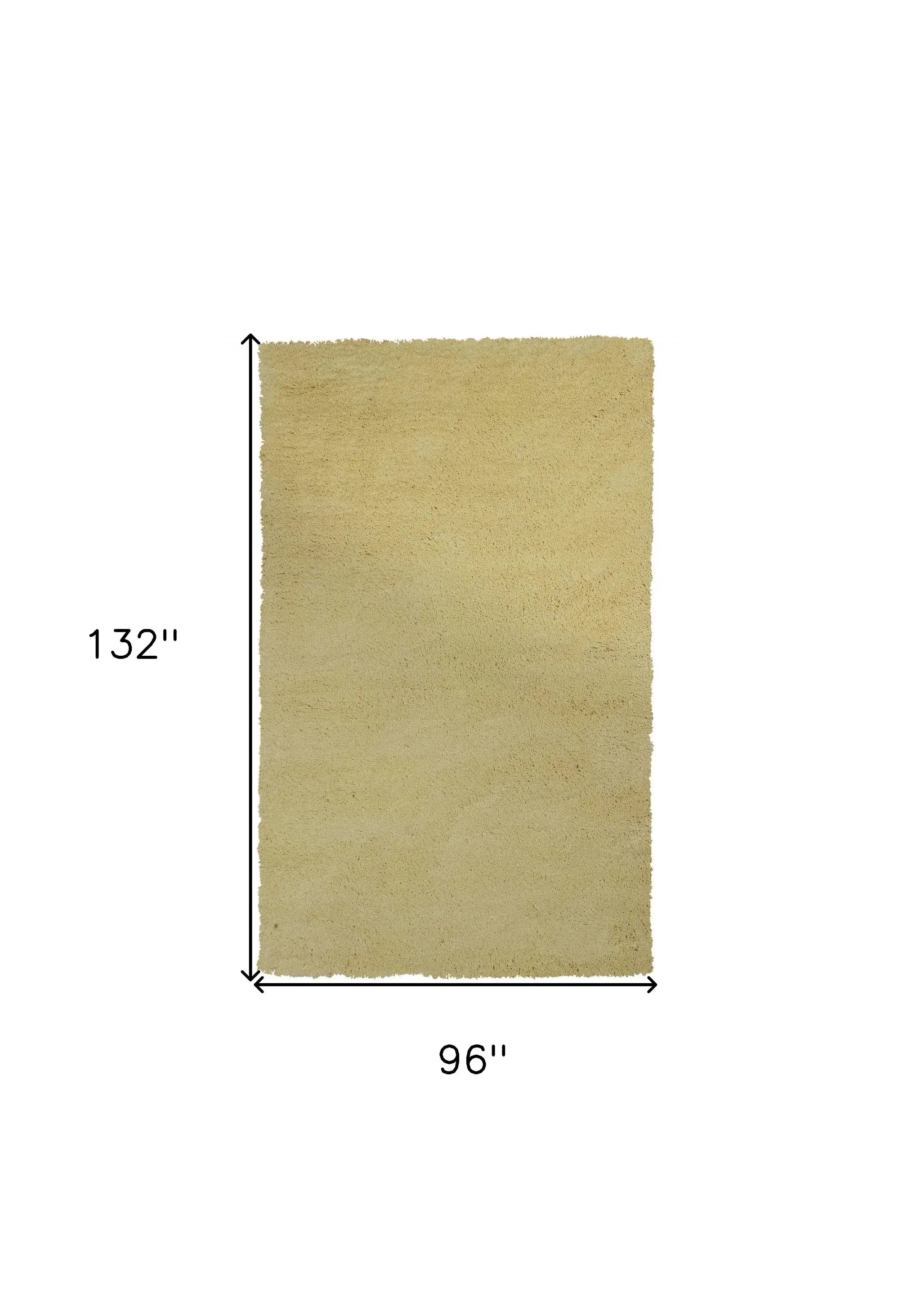 8' X 11' Yellow Hand Woven Area Rug - Homeroots - Flyclothing LLC