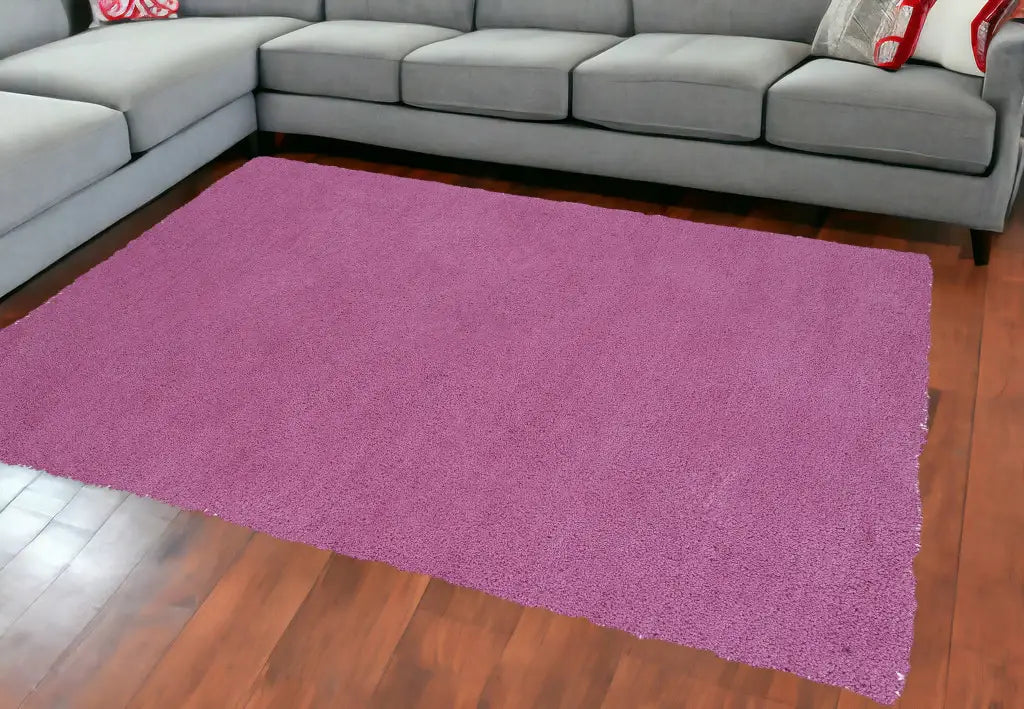 8' X 11' Bright Hot Pink Shag Area Rug - Homeroots - Flyclothing LLC
