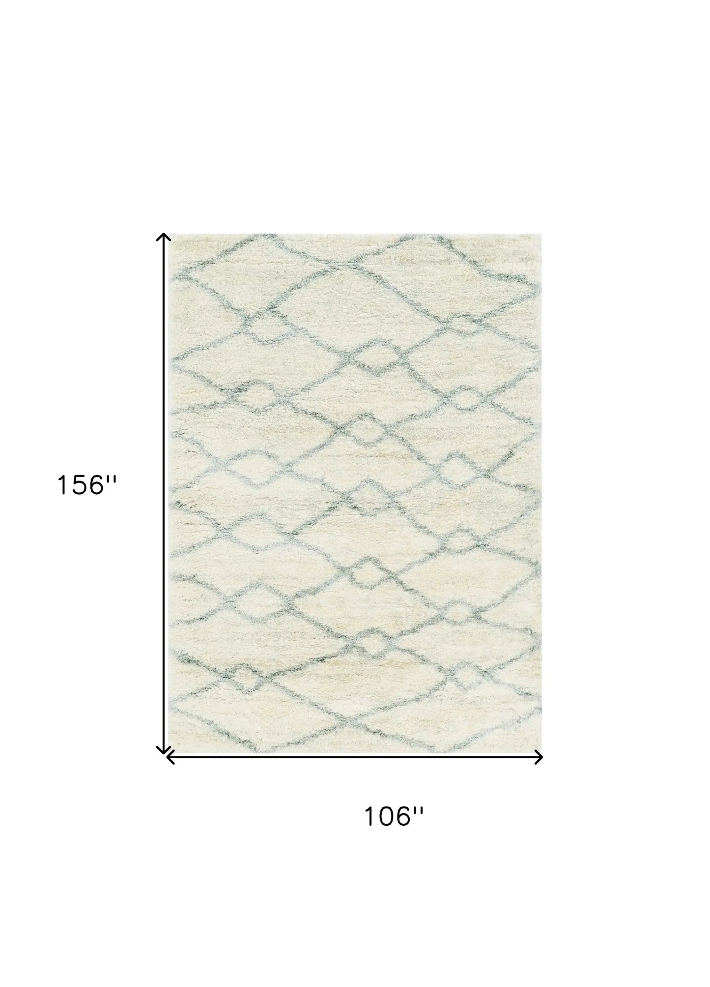 9' X 13' Ivory Area Rug - Homeroots - Flyclothing LLC