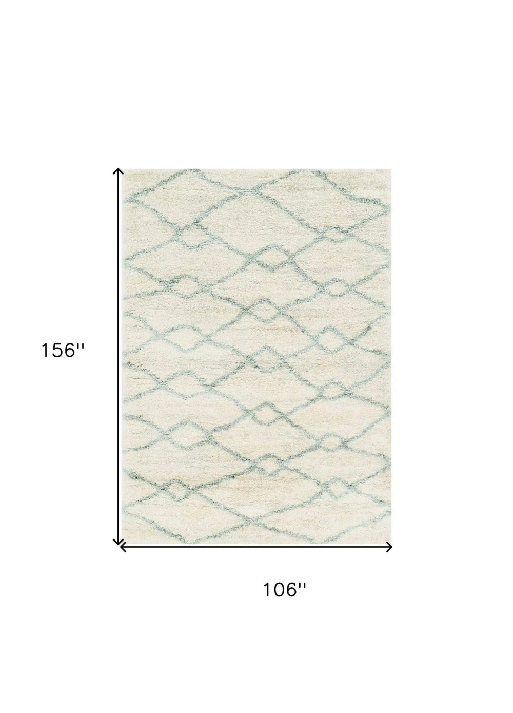9' X 13' Ivory Area Rug - Homeroots - Flyclothing LLC