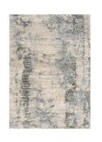 9' X 13' Ivory Blue Machine Woven Abstract Indoor Area Rug - Homeroots