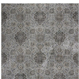 8' X 11' Silver Machine Woven Traditional Floral Indoor Area Rug - Homeroots