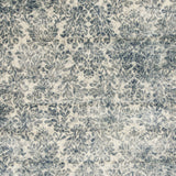 8' X 11' Ivory Blue Machine Woven Damask Indoor Area Rug - Homeroots
