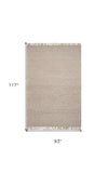 7' X 9' Wool Natural Area Rug - Homeroots - Flyclothing LLC