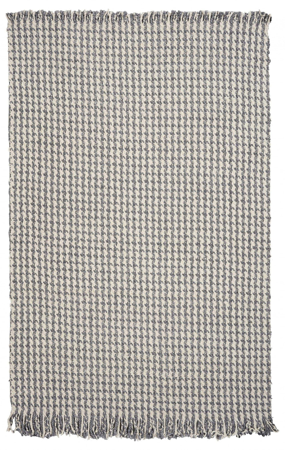 7' X 9' Gray and Ivory Wool Hand Woven Area Rug - Homeroots - Flyclothing LLC