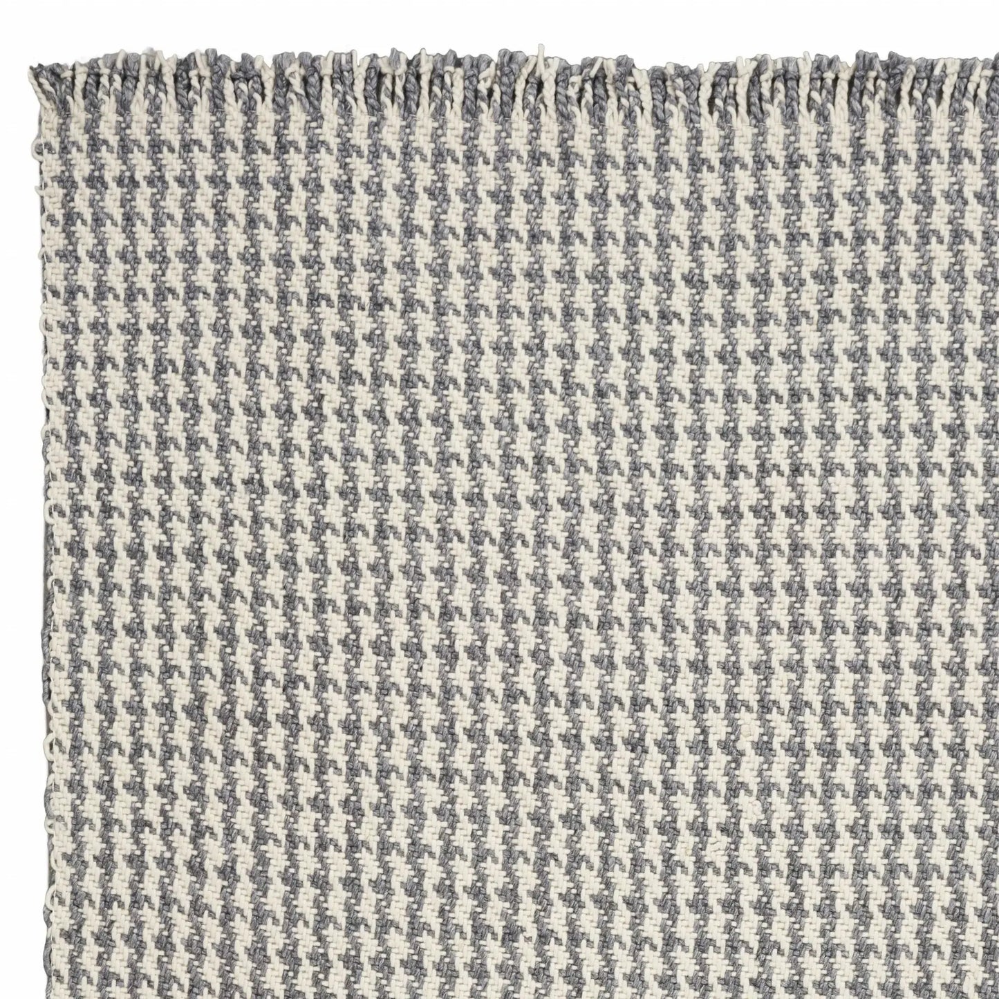 7' X 9' Gray and Ivory Wool Hand Woven Area Rug - Homeroots - Flyclothing LLC