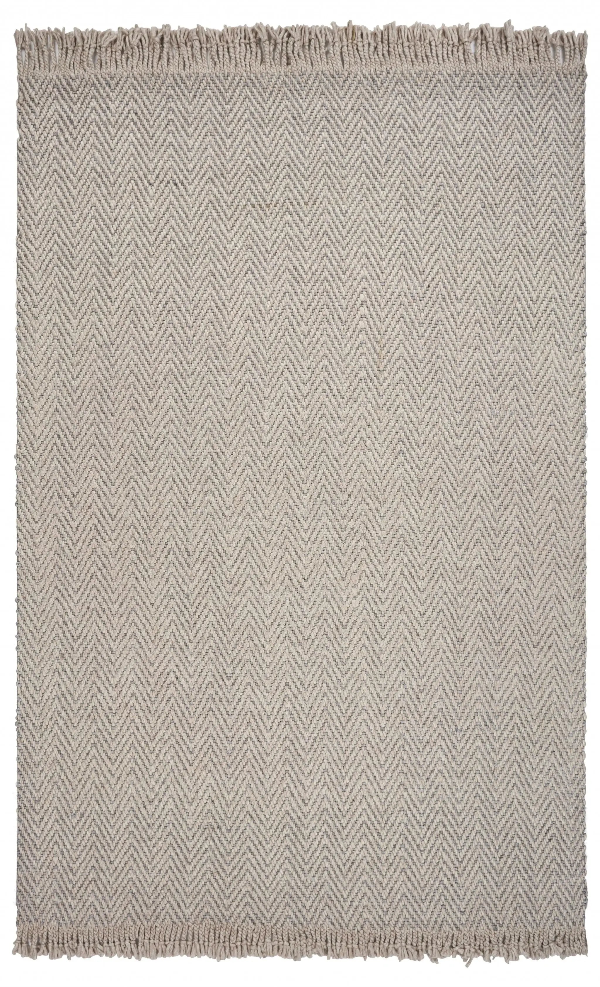 8' X 10' Oatmeal Beige Hand Woven Herringbone Indoor Area Rug - Homeroots - Flyclothing LLC