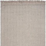 8' X 10' Oatmeal Beige Hand Woven Herringbone Indoor Area Rug - Homeroots - Flyclothing LLC
