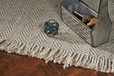 8' X 10' Oatmeal Beige Hand Woven Herringbone Indoor Area Rug - Homeroots - Flyclothing LLC