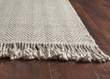 8' X 10' Oatmeal Beige Hand Woven Herringbone Indoor Area Rug - Homeroots - Flyclothing LLC
