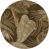 7' Round Wool Mocha Area Rug - Homeroots - Flyclothing LLC