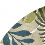 7' Round Wool Ivory Area Rug - Homeroots - Flyclothing LLC