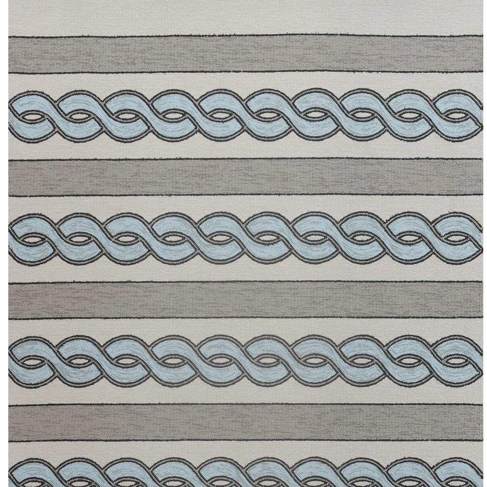 8' X 11' Uv Treated Polypropylene Ivory Or Spa Area Rug - Homeroots - Flyclothing LLC