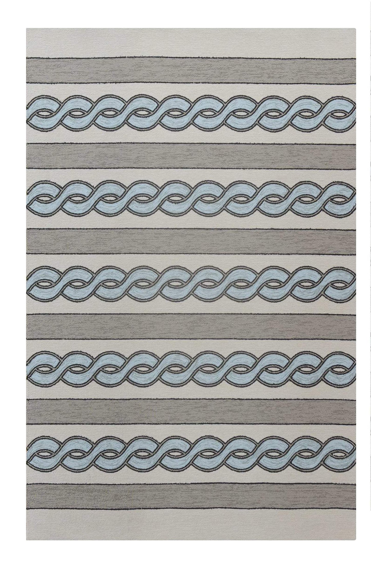 8' X 11' Uv Treated Polypropylene Ivory Or Spa Area Rug - Homeroots - Flyclothing LLC