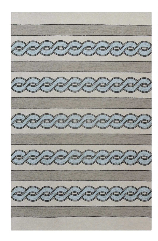 8' X 11' Uv Treated Polypropylene Ivory Or Spa Area Rug - Homeroots - Flyclothing LLC