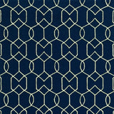 8' X 11' Navy Blue Moroccan Indoor Outdoor Area Rug - Homeroots - Flyclothing LLC