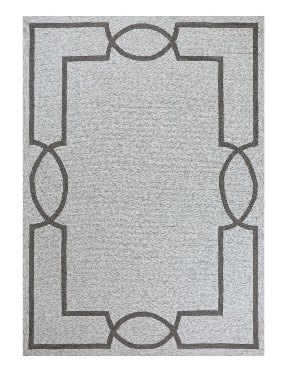 8' X 11' Ivory Indoor Outdoor Area Rug - Homeroots