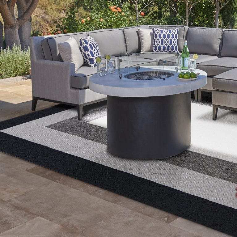 8' X 11' Uv Treated Polypropylene Charcoal Area Rug - Homeroots - Flyclothing LLC