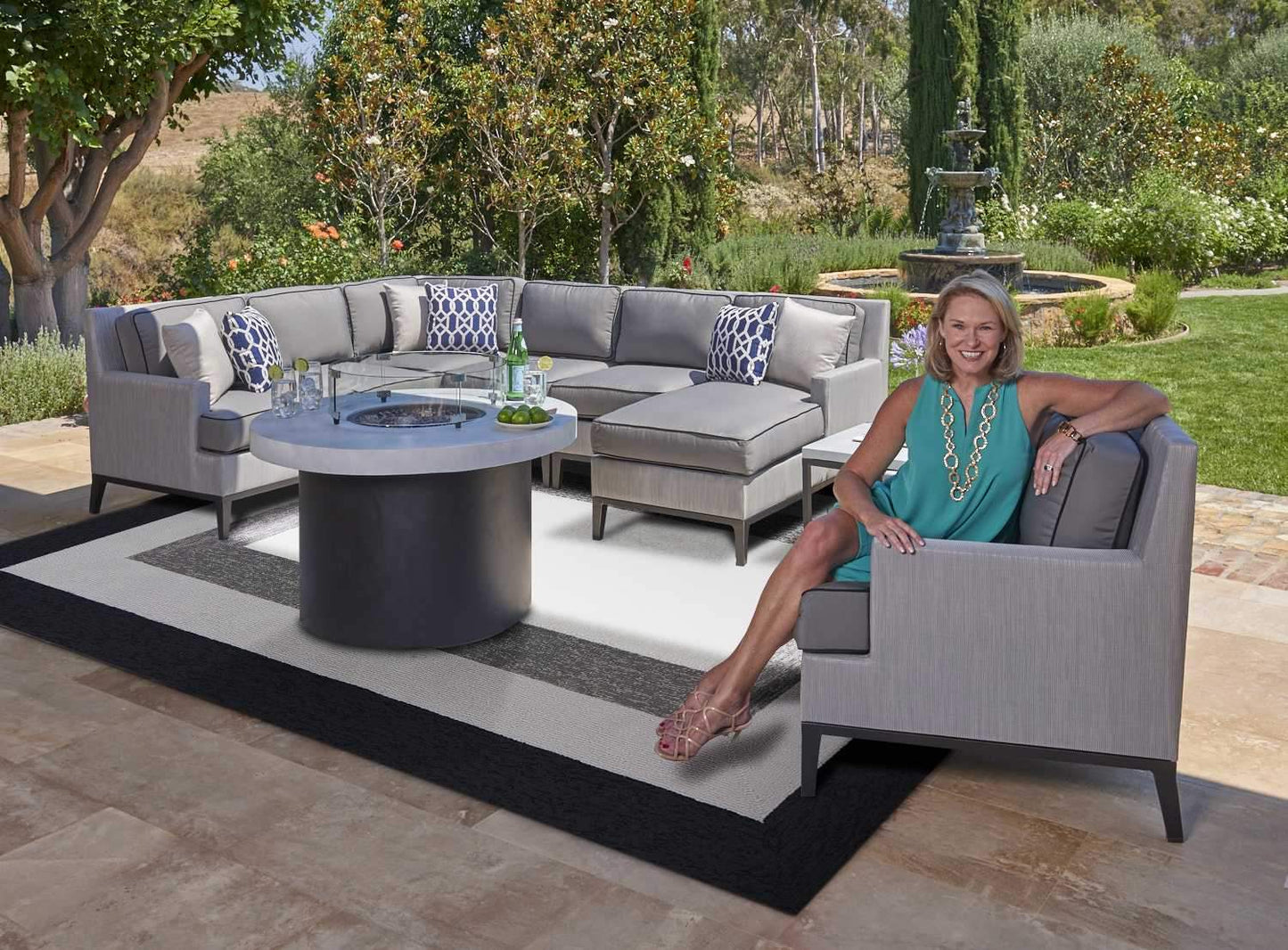 8' X 11' Uv Treated Polypropylene Charcoal Area Rug - Homeroots - Flyclothing LLC