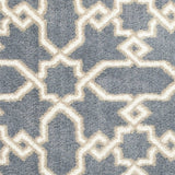 7' X 10' Microfiber Slate Blue Area Rug - Homeroots