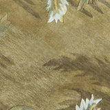 8' Moss Green Hand Tufted Tropical Trees Round Indoor Area Rug - Homeroots - Flyclothing LLC