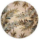 7' Round Wool Ivory Area Rug - Homeroots - Flyclothing LLC