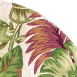 7' Round Wool Beige Area Rug - Homeroots