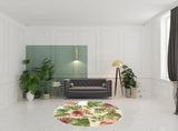 7' Round Wool Beige Area Rug - Homeroots - Flyclothing LLC