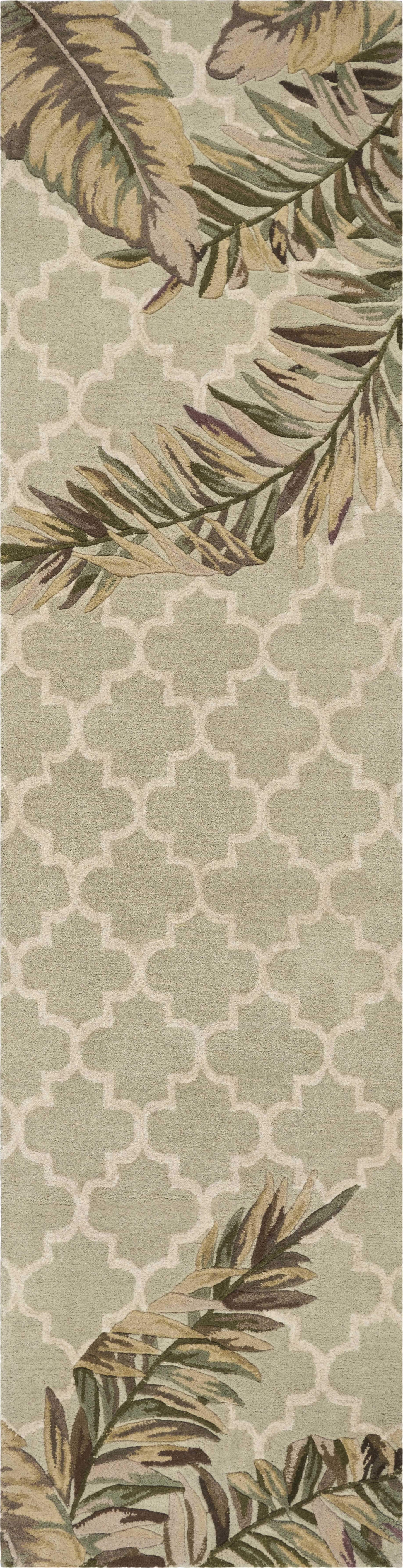 8' Sage Round Wool Hand Tufted Area Rug - Homeroots - Flyclothing LLC