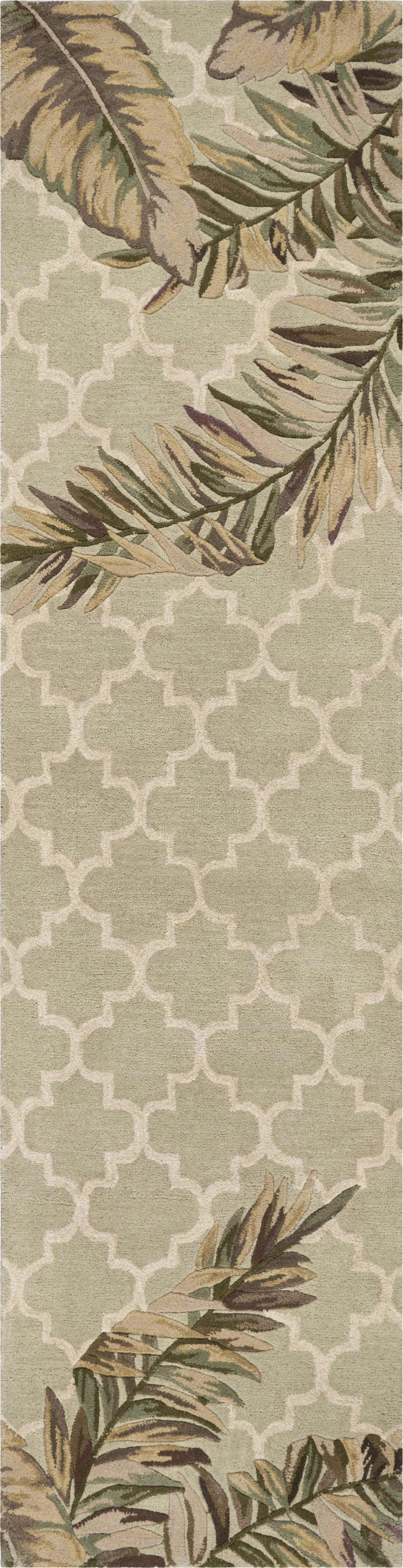 8' Sage Round Wool Hand Tufted Area Rug - Homeroots - Flyclothing LLC