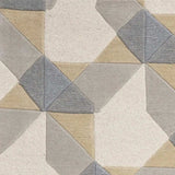 8' X 11' Ivory Grey Hand Tufted Geometric Chain Pattern Indoor Area Rug - Homeroots - Flyclothing LLC