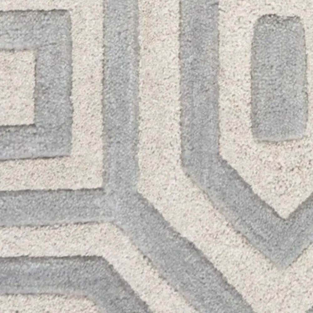 8' X 10' 6 Wool Grey Area Rug - Homeroots - Flyclothing LLC