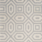 8' X 10' 6 Wool Grey Area Rug - Homeroots