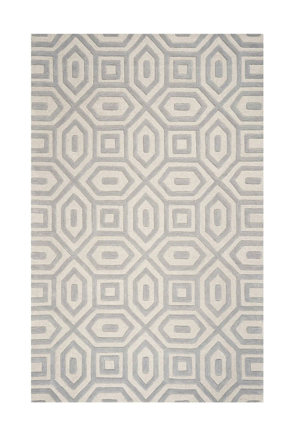 8' X 10' 6 Wool Grey Area Rug - Homeroots - Flyclothing LLC