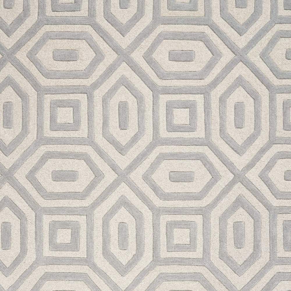 8' X 10' 6 Wool Grey Area Rug - Homeroots - Flyclothing LLC