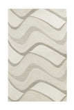 8' X 10' 6 Wool Ivory  Area Rug - Homeroots