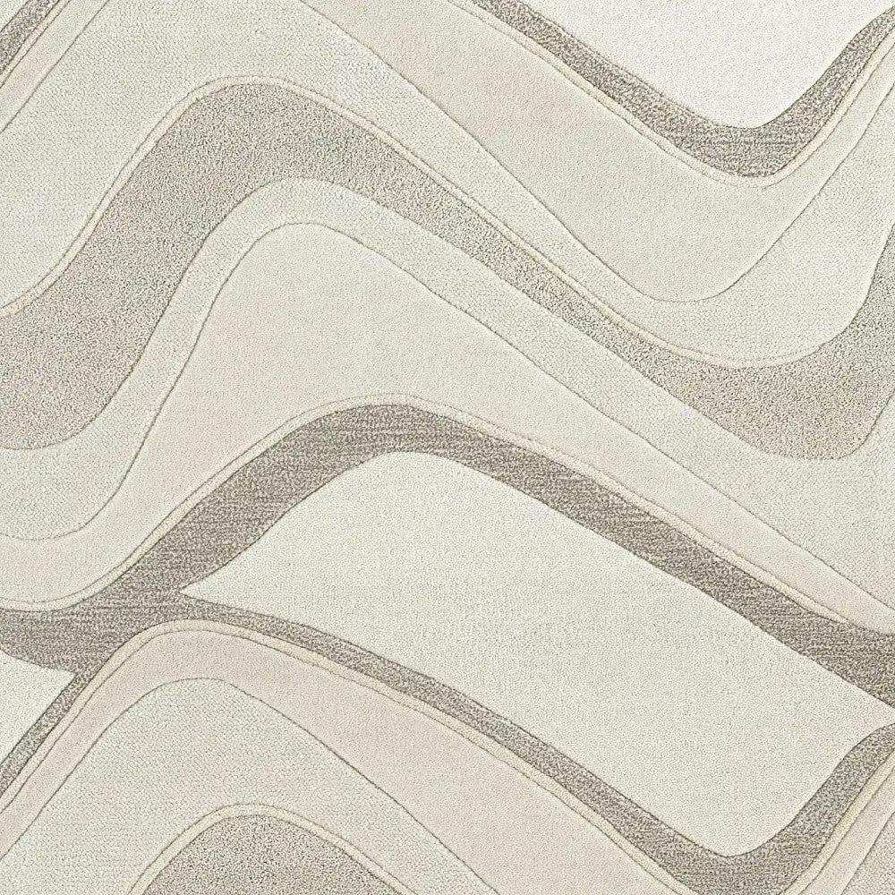 8' X 10' 6 Wool Ivory Area Rug - Homeroots - Flyclothing LLC