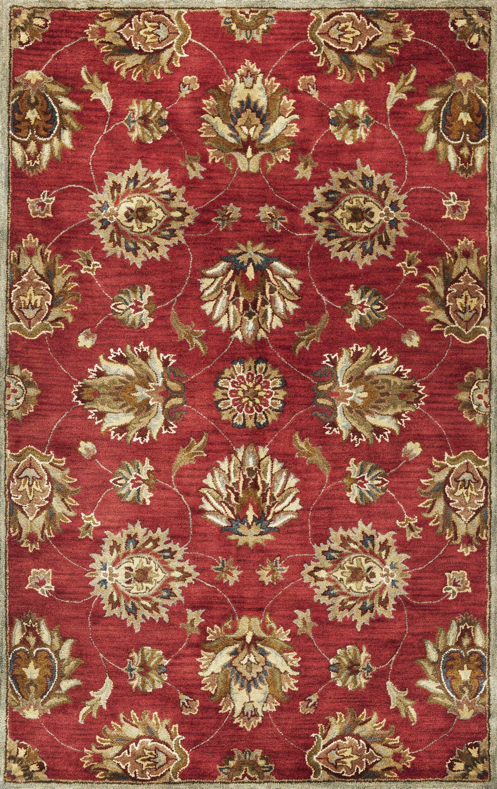 8' X 10' 6 Wool Red Area Rug - Homeroots - Flyclothing LLC