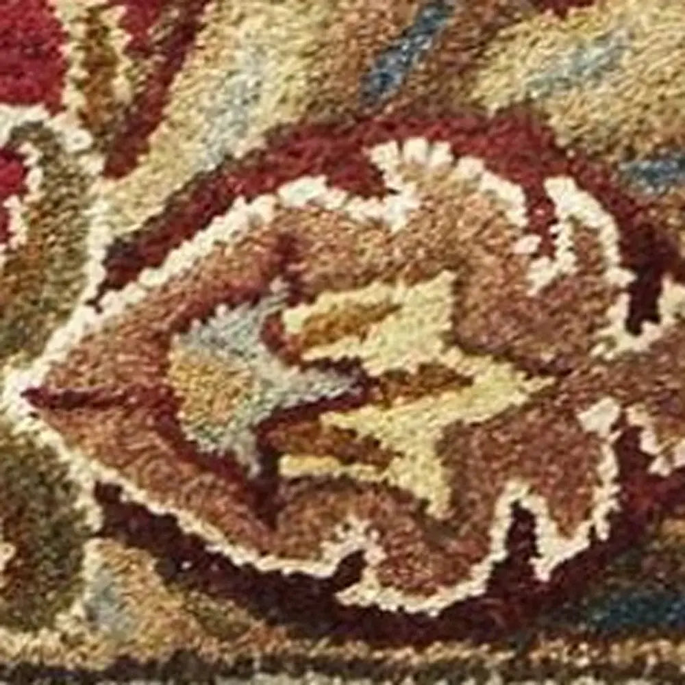 8' X 10' 6 Wool Red Area Rug - Homeroots - Flyclothing LLC