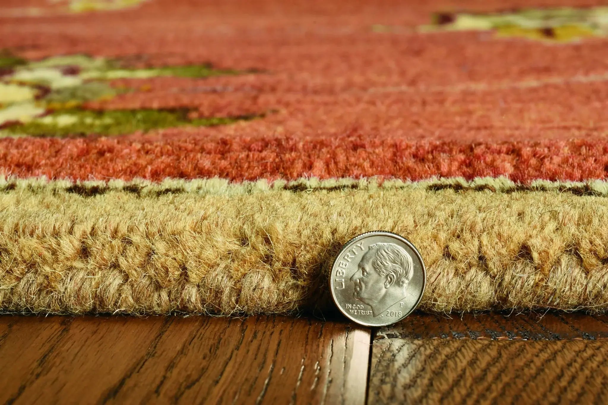 8' X 11' Sienna Orange Hand Tufted Allover Traditional Floral Indoor Area Rug - Homeroots - Flyclothing LLC
