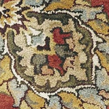 8' X 11' Sienna Orange Hand Tufted Allover Traditional Floral Indoor Area Rug - Homeroots - Flyclothing LLC