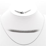35025 - High-Polished 925 Sterling Silver Chain with No Stone - Alamode