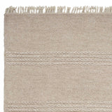 9' X 12' Natural Wool Hand Woven Area Rug - Homeroots
