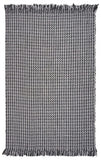 9' X 12' Grey Hand Woven Houndstooth With Braided Fringe Indoor Area Rug - Homeroots - Flyclothing LLC