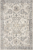 9' X 13' Ivory Machine Woven Distressed Floral Traditional Indoor Area Rug - Homeroots