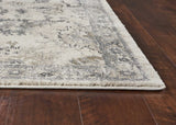 9' X 13' Ivory Machine Woven Distressed Floral Traditional Indoor Area Rug - Homeroots - Flyclothing LLC
