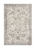 9' X 13' Ivory Machine Woven Distressed Floral Traditional Indoor Area Rug - Homeroots