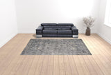 8' X 13' Gray Area Rug - Homeroots