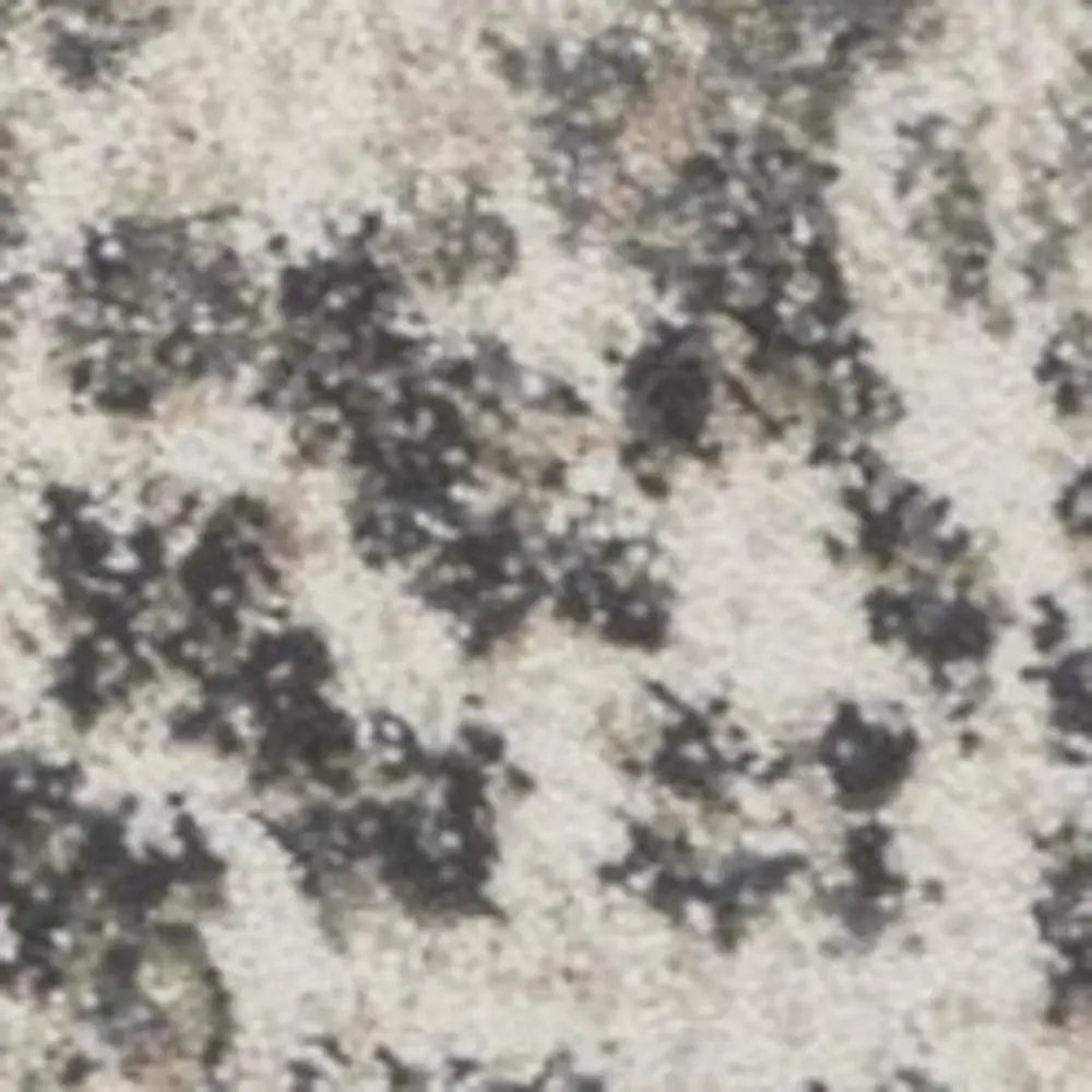 9' X 13' Ivory Machine Woven Distressed Floral Vines Indoor Area Rug - Homeroots - Flyclothing LLC